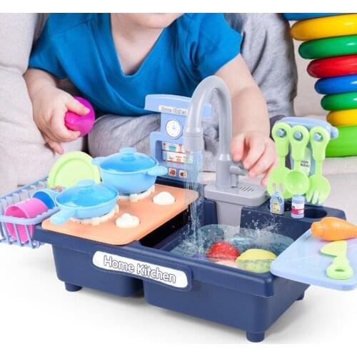 Kitchen Dishwashing Toys Play House Water Toys Electric Discharge Dishwasher Effluent Boy Girl Early Childhood Educational Toys