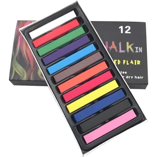 New Fashion Hair Color Chalks Temporary Colors Hair Dye Pastels Kit Beauty Care Hair Styling Tools Crayons for Hair SCI8