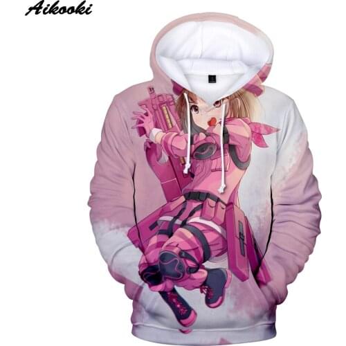 Aikooki Sword Art Online Hoodies Men Women Casual Sweatshirts Hoodie Anime Sword Art Online 3D Hoodies Pullovers Men Sweatshirts