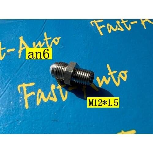 Stainless steel male M12 P1.5 M12 * 1.5 M12 x 1.5 to -6an an6 an-6 male adaptor adapter Fitting
