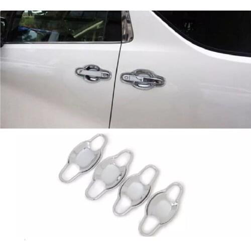 ABS Chrome Exterior Door Handle Bowl Cover Trim Door Bowl Fit For Toyota Alphard Vellfire 2015-2019 Car Styling Accessories