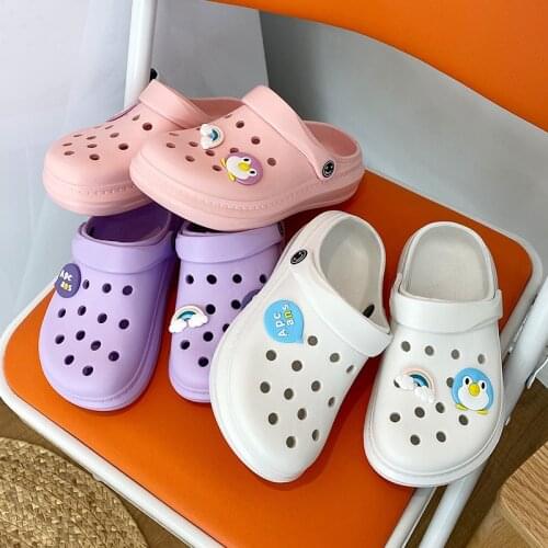 Cheap Cute Women Summer Sandals Lightweight Pink Beach Sandals Women Garden Clogs Shoes Outdoor Sandals For Women zuecos mujer