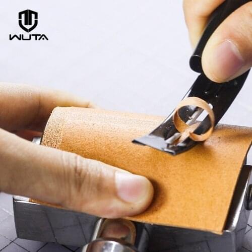 WUTA Black Sharp Leather Skiving Knife Tools DIY Leather Craft Safety Cutting Knife Cut off Thin Knives +3 Blades German Import