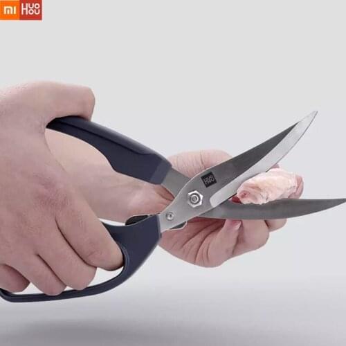 Original Xiaomi HuoHou Kitchen Scissors 40Cr13 Stainless Steel Scissors For Fish Chicken Bone Shears Cook Tool Scissor Drop ship