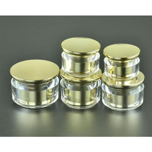 Plastic Cream Jar 15g 30g 40g 50g 60g Acrylic Refillable Small Facial Packaging Cosmetic Container F20173172