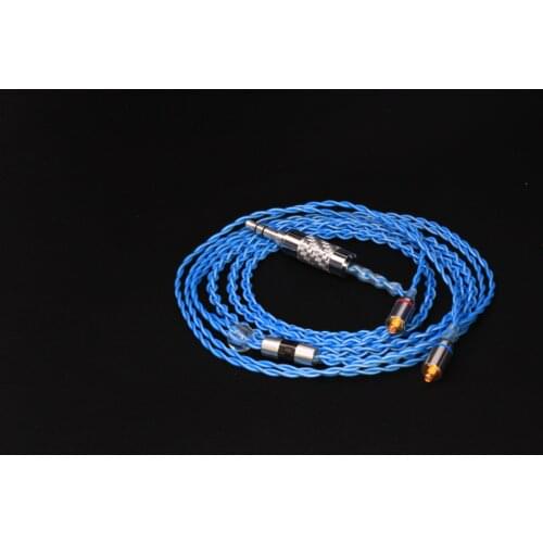 Custom eraphone wire Single crystal copper silver plated diy headphone cable MMCX im50 IE80 UE18 JH1964 A2DC