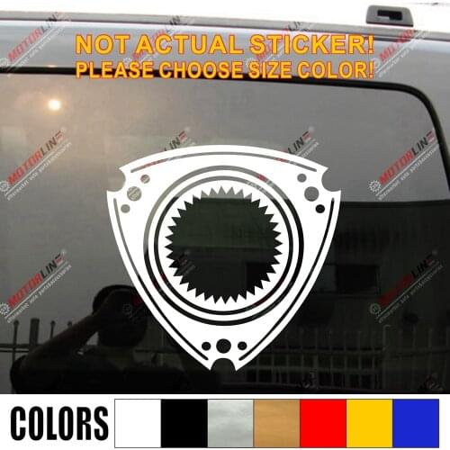 Rotary Engine Wankel Engine Car Decal Sticker Vinyl Fit for Mazda 3 6 CX-5 RX7 RX8 Die cut pick color and size