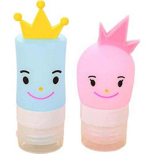 Prince And Princess Couples Bottled Silicone Lotion Bottle Travel Travel Shampoo Shower Gel Bottle 40Ml