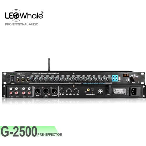 Professional Kalaoke Dj Audio Echo Feedback Effect Music Microphone Sound Processor With Bluetooth Optical Fiberfor Singing