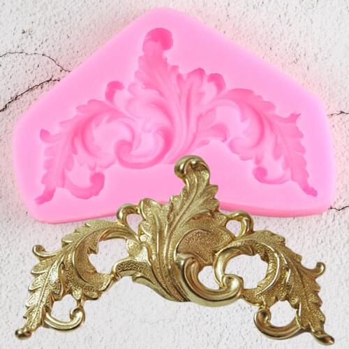 Scroll Relief Fondant Mold Cake Border Silicone Molds Cupcake Baking Cake Decorating Tools Jelly Candy Chocolate Gumpaste Mould