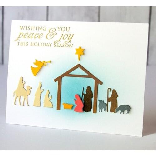 Birth of Jesus/Nativity Metal Cutting Dies New Stencils DIY Scrapbooking Paper Cards Craft Making Craft Fun Decor Christmas