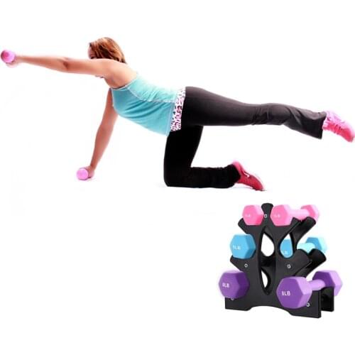 30 Pounds New Dumbbell Rack Stand 3 Tier Dumbbells Weights Handle Stand Holds Fitness Gym Equipment Sport Accessories