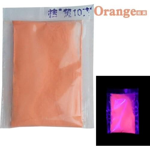 Glow in the Dark Fluorescent Powder Shining for DIY Nail Home Party Decoration 10g Orange Phosphor Pigment Luminous Powder
