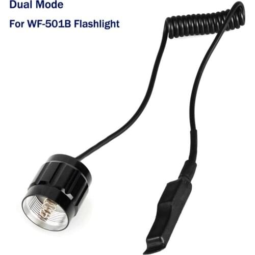 Dual Mode Tactical Switch for WF-501B Flashlight Remote Control Pressure Switch 501B Tail Switch for LED Flashlight Torch