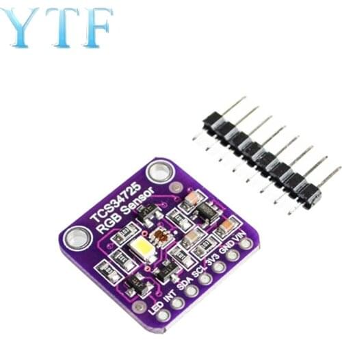 TCS34725 Low Power IR Blocking Filter RGB Light Color Sensor Recognition Diy Kit Electronic PCB Board For Arduino Programmable