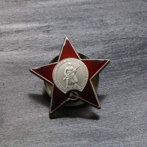 Top Quality 1PC Soviet Union USSR CCCP Badges Russia Red Star Red Flag Hero of the Great Patriotic War Medals Souvenir Gifts