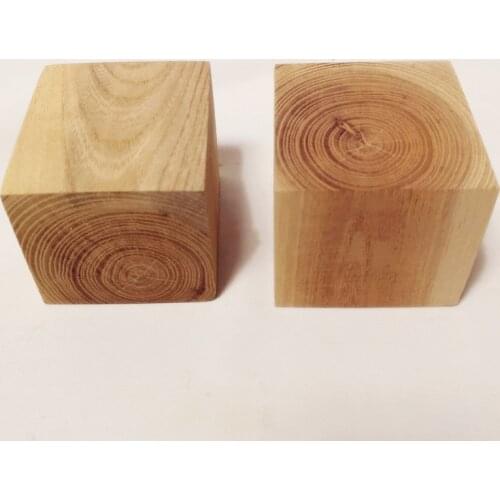 10pcs 30*30*30mm Solid Red Heart Beech Wood Block Alder Cube Hardwood Square Block Building Block DIY Model Custom Wood Lumber
