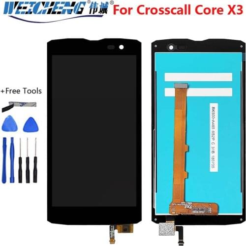 100% Tested For CROSSCALL Core X3 LCD Display Touch Screen Digitizer Assembly Replacement For CROSSCALL Action X3 LCD With Tools