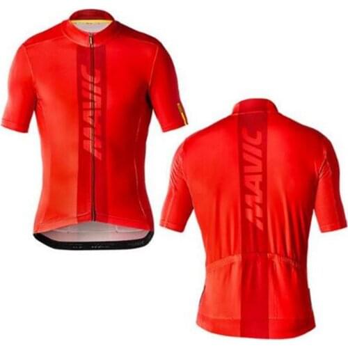 2019 Summer Team Red 6XL MAVIC Cycling Wear Clothing Quick-Dry Racing Bicycle Jersey Ropa Ciclismo Mountain Bike Cycling Jersey