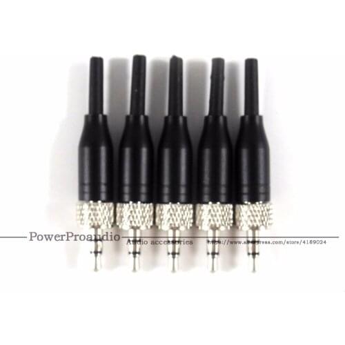 5Pcs 3.5mm Stereo Screw Lock Connector for Pro Sennheiser EW100 EW300 EW500 G1 G2 3 Sony Saramonic Microphone Spare Plug Adapter