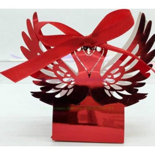 50Pcs Creative Swan Wedding Party Pearl Paper Candy Box Favor Ribbon Gift Candy Boxes Bridal Gift Cases Party Supplies 8ZSH128