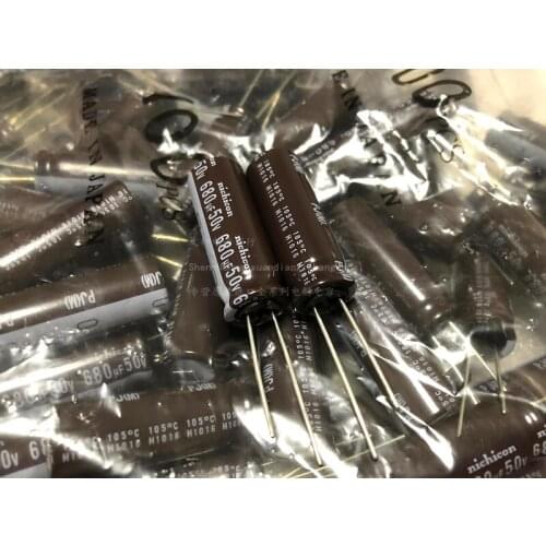 10pcs 680uF 50V NICHICON HD Series 12.5x35mm Super Low Impedance 50V470uF Aluminum Electrolytic Capacitor