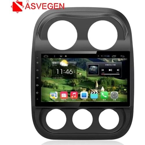 Asvegen Quad Core Android 7.1 10.2" Car Bluetooth Wifi Multimedia Vedio Radio Touch Player For Jeep Compass with GPS Navigation