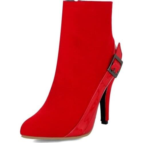 Big Size Pointed boots boots women woman winter boots women women shoes botas