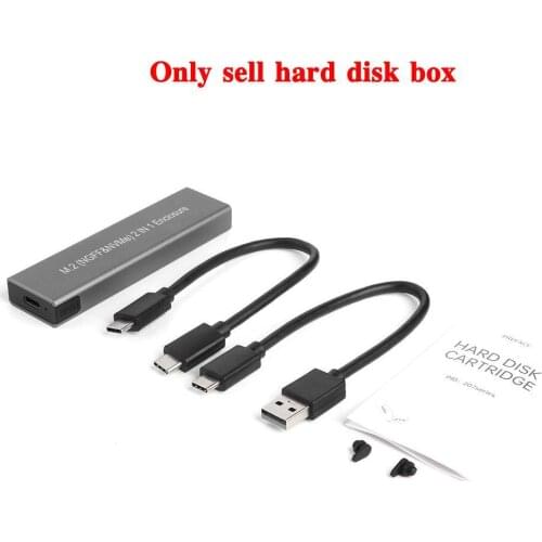 M2 SSD Case NVME Enclosure M.2 to USB Type C 3.1 SSD Adapter for Dual signal NVME PCIE NGFF SATA M/B Key SSD Disk Box SSD Case
