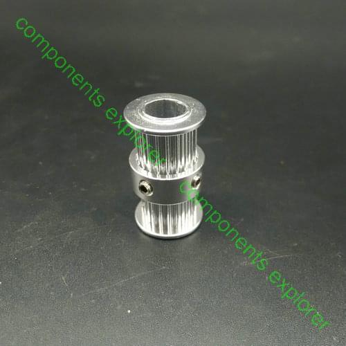 Twin Pulley GT2/2GT 20 Teeth 8mm Bore for 9mm Belts,2pcs/lot