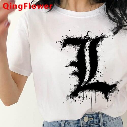 Death Note tshirt female couple clothes vintage harajuku kawaii grunge tumblr tshirt summer top tumblr couple clothes