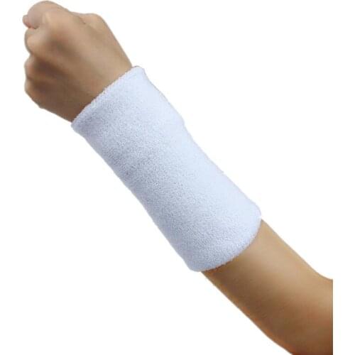 Unisex Cotton Sweatband Wristband Arm Band Basketball Tennis Gym Yoga Wrist Support Elastic Bandages Sweat Band #W5