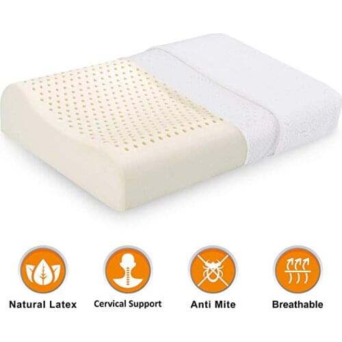 Hoiime Thailand Natural Latex Neck Bond Repair Massage Cervical Vertebrae Health Care Natural Latex Pillow Enjoy Series