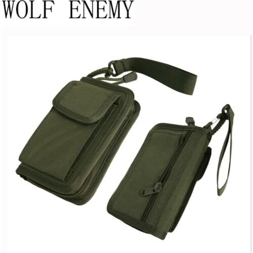 Every Day Carry Tactical Military Strike New Mens Nylon Tri-fold Credit/ID Cards Holder Purse Wallet Army Green ACU Black