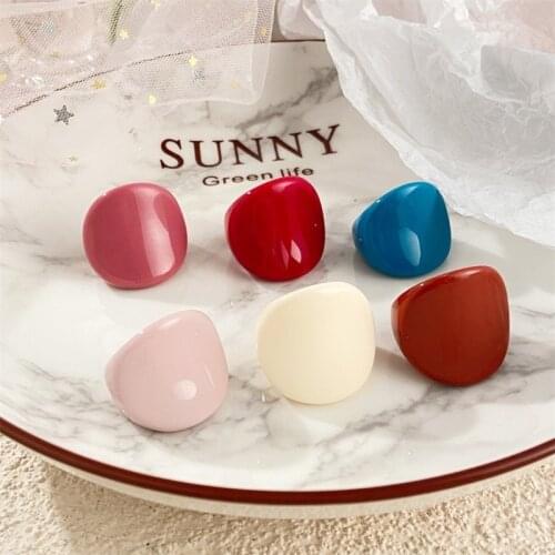 Summer new sweet candy color drip oleoresin ring simple temperament small fresh cute girl jewelry fashion personality student