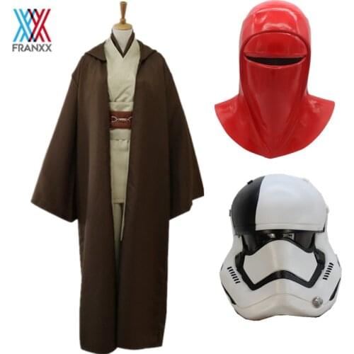 Adult Star Jedi Knight Cosplay Costume Mace Windu Shirt Robe Uniform Mask Anakin Skywalker Cloak Ahsoka Tano Halloween Men