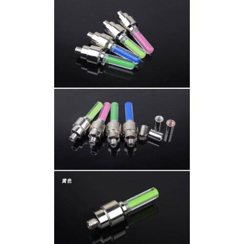Mountain bike valve lamp colorful wind fire wheel motorcycle car fluorescent rod valve lamp wheel lamp