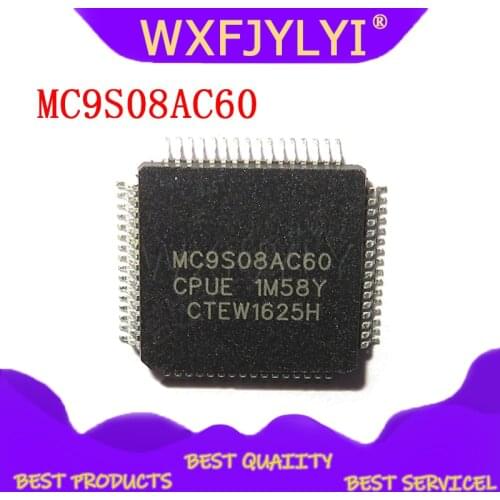 2pcs/lot MC9S08AC60 MC9S08AC60CFUE microcontroller MCU new original QFP44