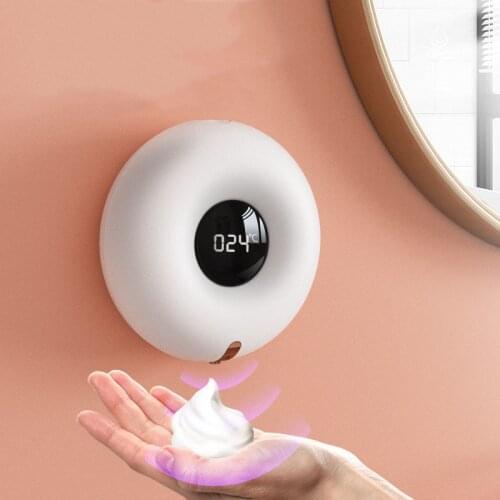 MOTAWISH Automatic Soap Dispenser USB Rechargeable 300ml Liquid Soap Dispensers Digital Display Foam Hand Sanitizer Machine