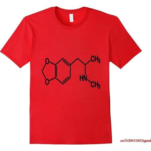 Mans t-shirt MDMA Molecule skeletal t shirt gift for men and women-Rose womans shirt