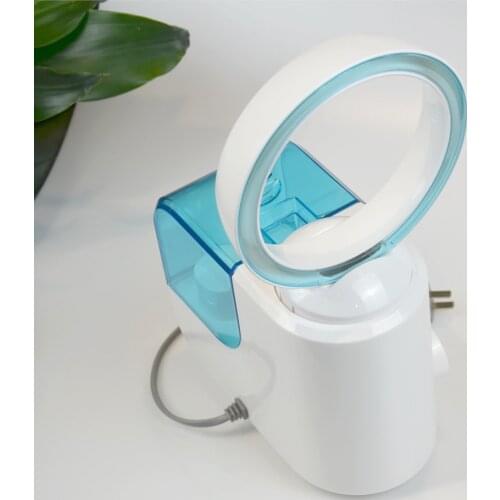 MINI Electric Desktop No Leaf Air Cooling Fan Humidifier Diffuser Mist Maker Fogger Bladeless Cooler Office 110V 220V EU US Plug