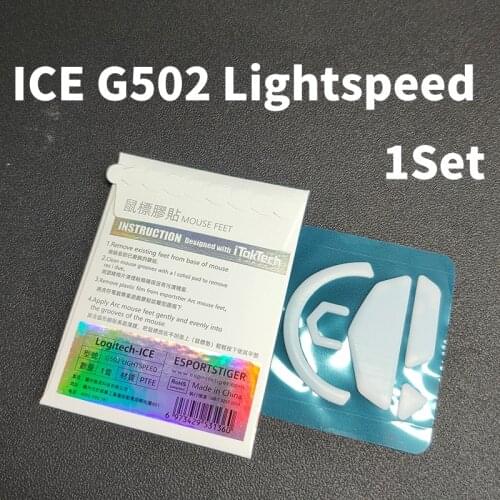 Esportstiger Mouse Skates Feet For Logitech G502 G903 G900 White Mouse Glides Curve Edge ICE Version