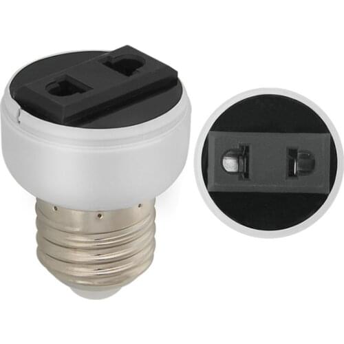 E27 Lamp Socket Light Holder US/EU Plug White Converter Screw Bulb Converter Lamp Base Connector Lighting Fixture Accessories