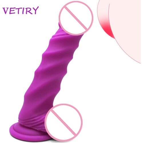 VETIRY Skin Feeling Realistic Dildo Soft Material Huge Big Penis With Suction Cup Sex Toys for Woman Strapon Female Masturbation