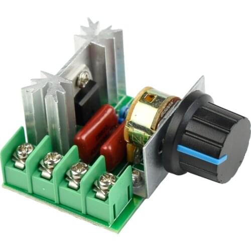 Voltage Regulator PWM AC Controller Input 220V AC Output 50V-220V AC Motor Speed Control With Adjustable Control Governor Switch