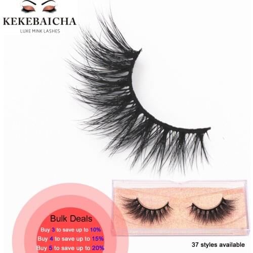 KEKEBAICHA 3d mink full strip eyelash lashes maquiagem cilios for professionals soft mink eyelash extension false eyelashes lash