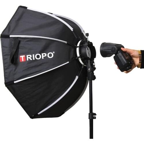 TRIOPO Universal 65cm KX65CM Octagon Softbox Umbrella Softbox for Yongnuo Visico V2 Godox AD200 V1 Round TT350 Speedlite