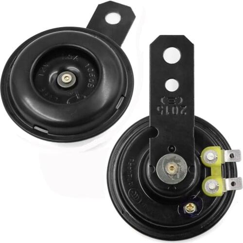 X Autohaux Universal Motorcycle Horn kit 12V 1.5A 105db Waterproof Round Loud Horn Speakers for Moto Scooter Moped Dirt Bike ATV
