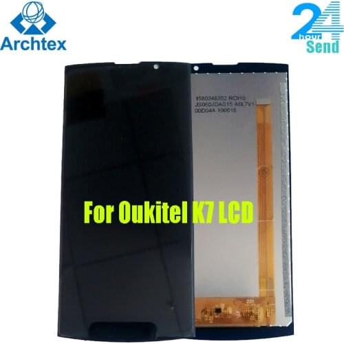 For Original Oukitel k7 LCD Display +Touch Screen Digitizer Assembly Replacement Parts 6.0 Inch 18:9