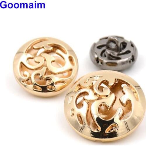 100pcs hollow alloy button sewing jeans metal buttons for ladies dresses cute sewing buttons for mens jeans good quality